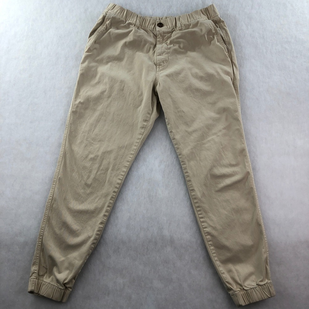 Bearbottom Clothing Mens L Khaki Chino Stretch Jogger Pants